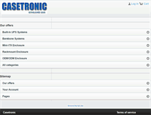 Tablet Screenshot of casetronic.com